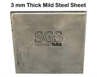 3 mm Mild Steel Sheet / Plate Guillotine Cut from UK Trade Supplier