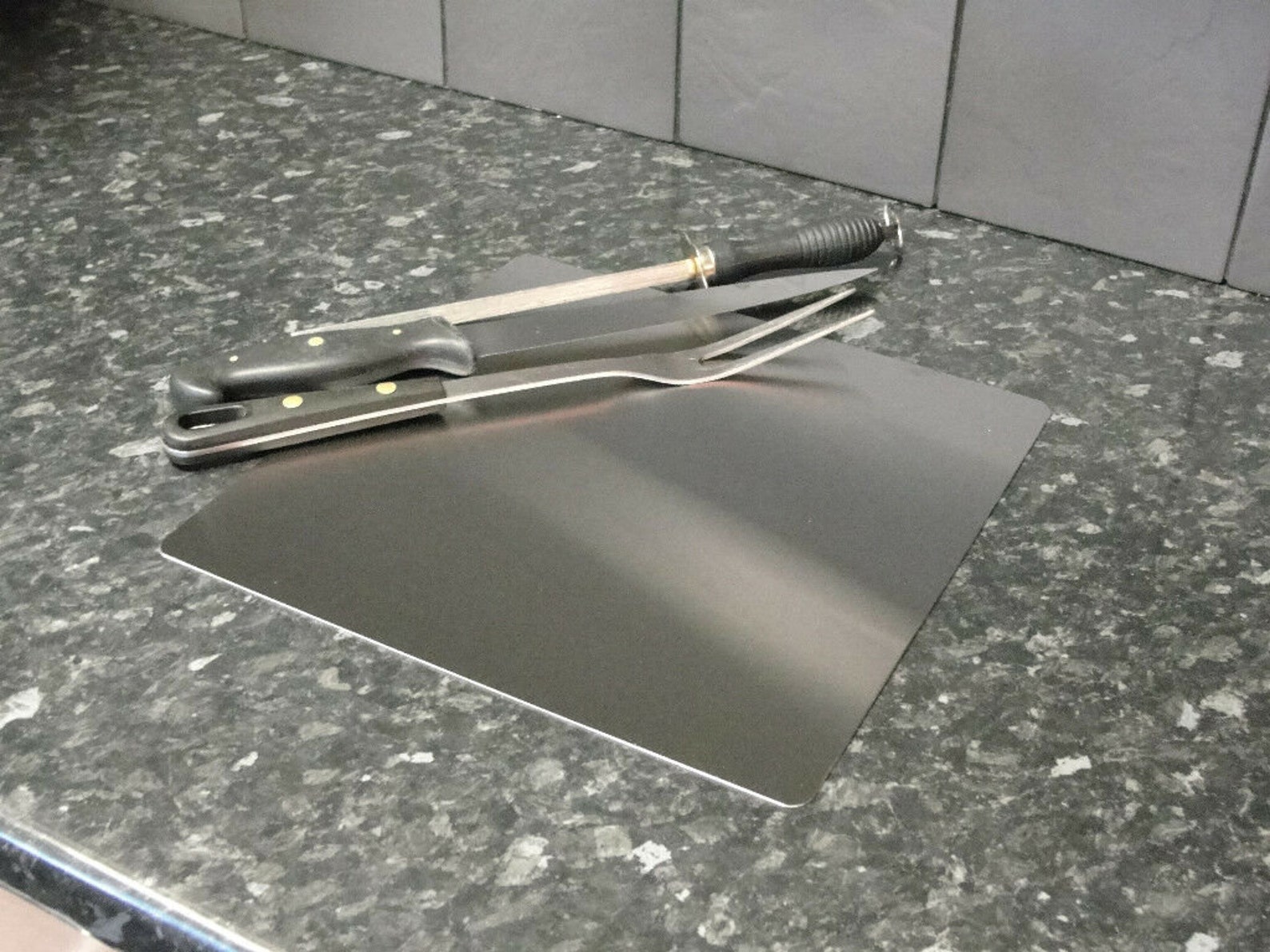Worktop Protector FLAT Brushed Stainless Steel Cutting Board Etsy