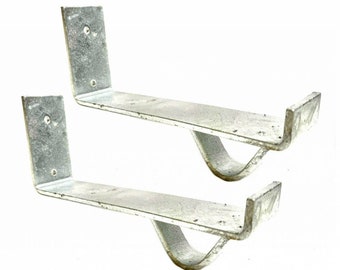 Chain Lockable Ladder Brackets Shelf Brackets Handmade 50 x 6mm Steel - Made in England