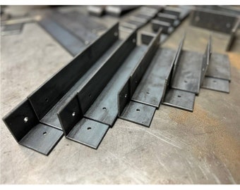 1 Pair Steel Angle ALCOVE BRACKETS 30 x 30 x 3.0mm + Screws & Plugs Handmade in Lancashire