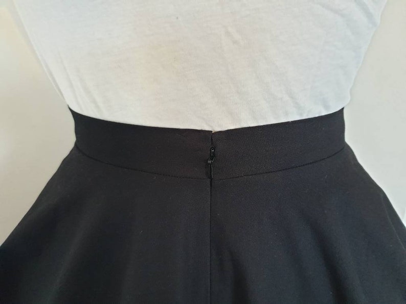 Cotton skater skirt with pockets custom full circle skirt image 5