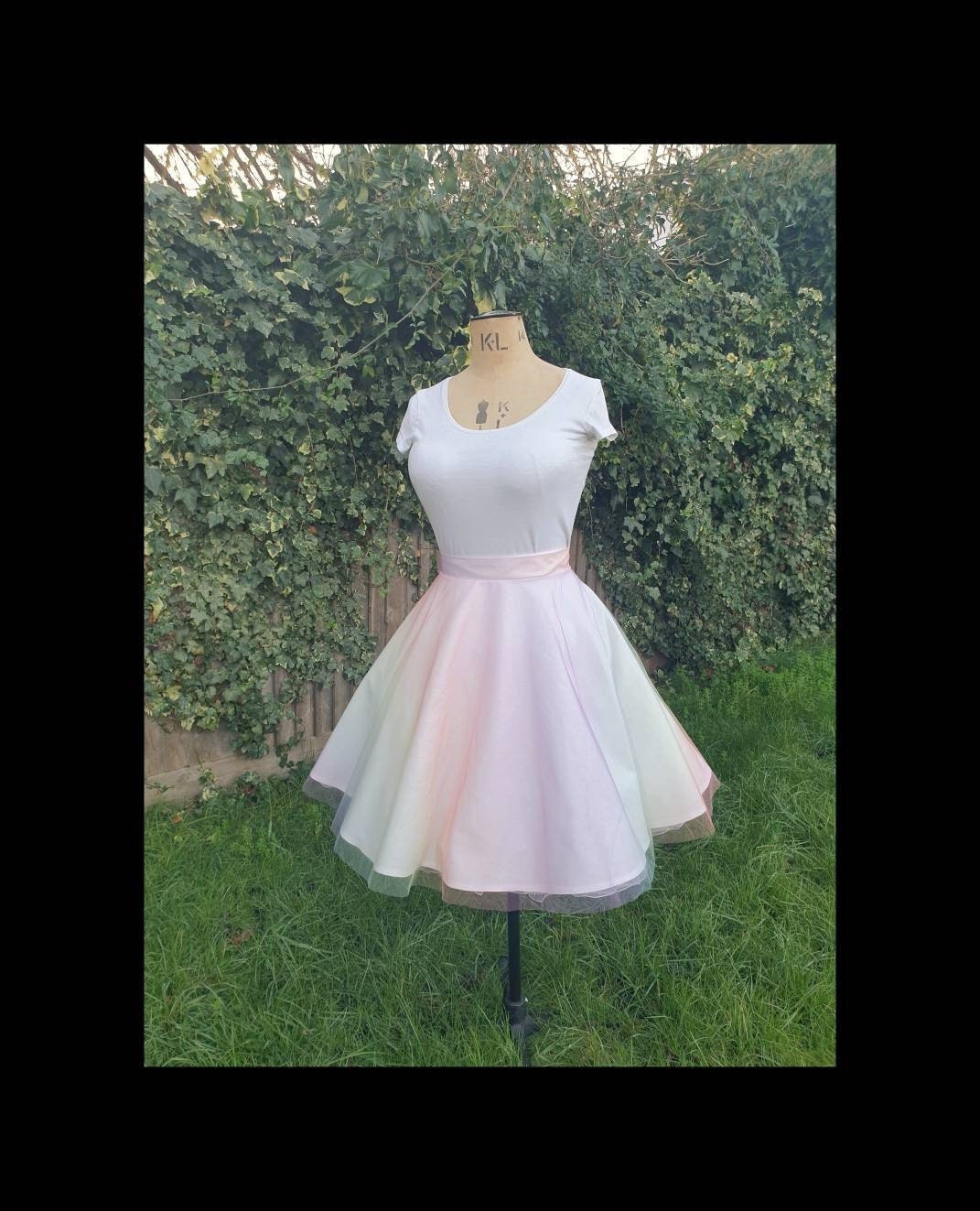Rainbow Tulle Skirt Skater Skirt With 