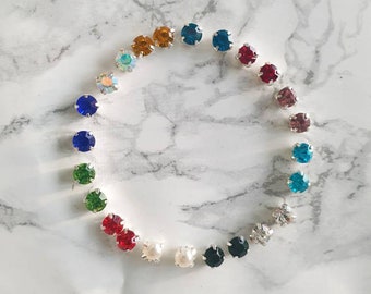 Birthstone earrings, titanium earrings tiny studs, August birthday gift, July birthstone, hypoallergenic earring studs, September, October