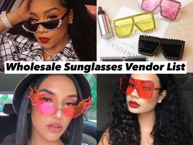Wholesale Sunglasses Vendor List Premium Quality Sunglasses Etsy