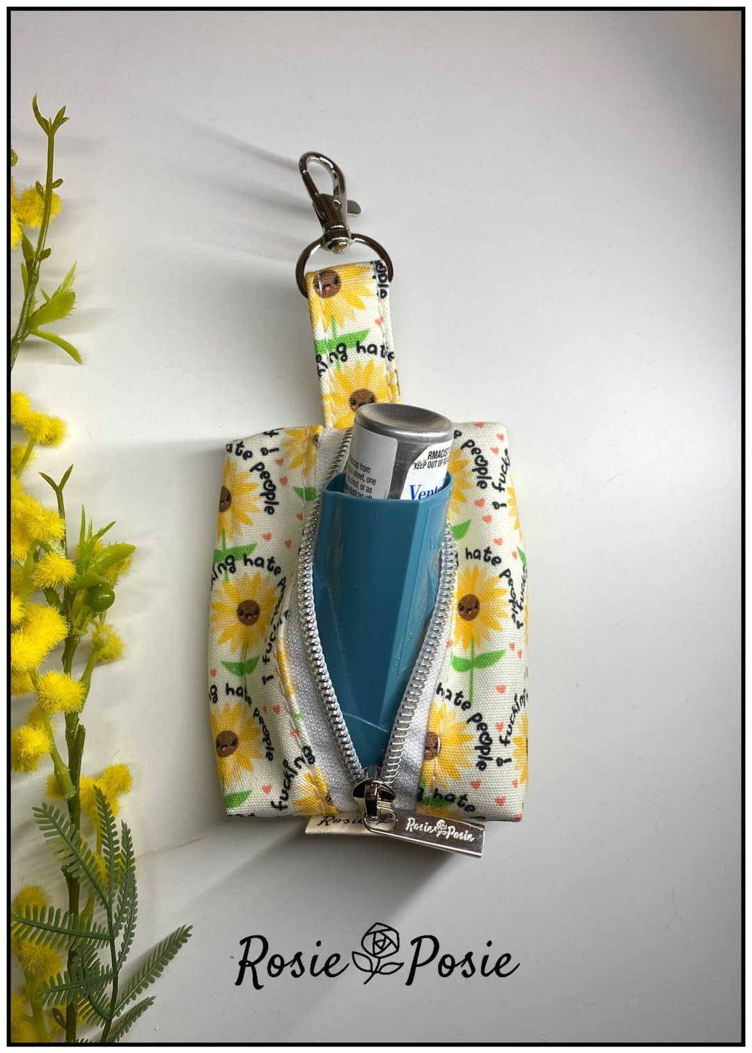 Asthma Inhaler Pouch Clip on Puffer Bag Asthma Puffer Pouch Etsy