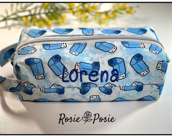 Boxy Pouch, Makeup, Toiletries Bag, Travel Bag, Pencil Case, Medicine Pouch, Puffer Pouch, Asthma Bag, Ventolin Pouch, Personalized Gift