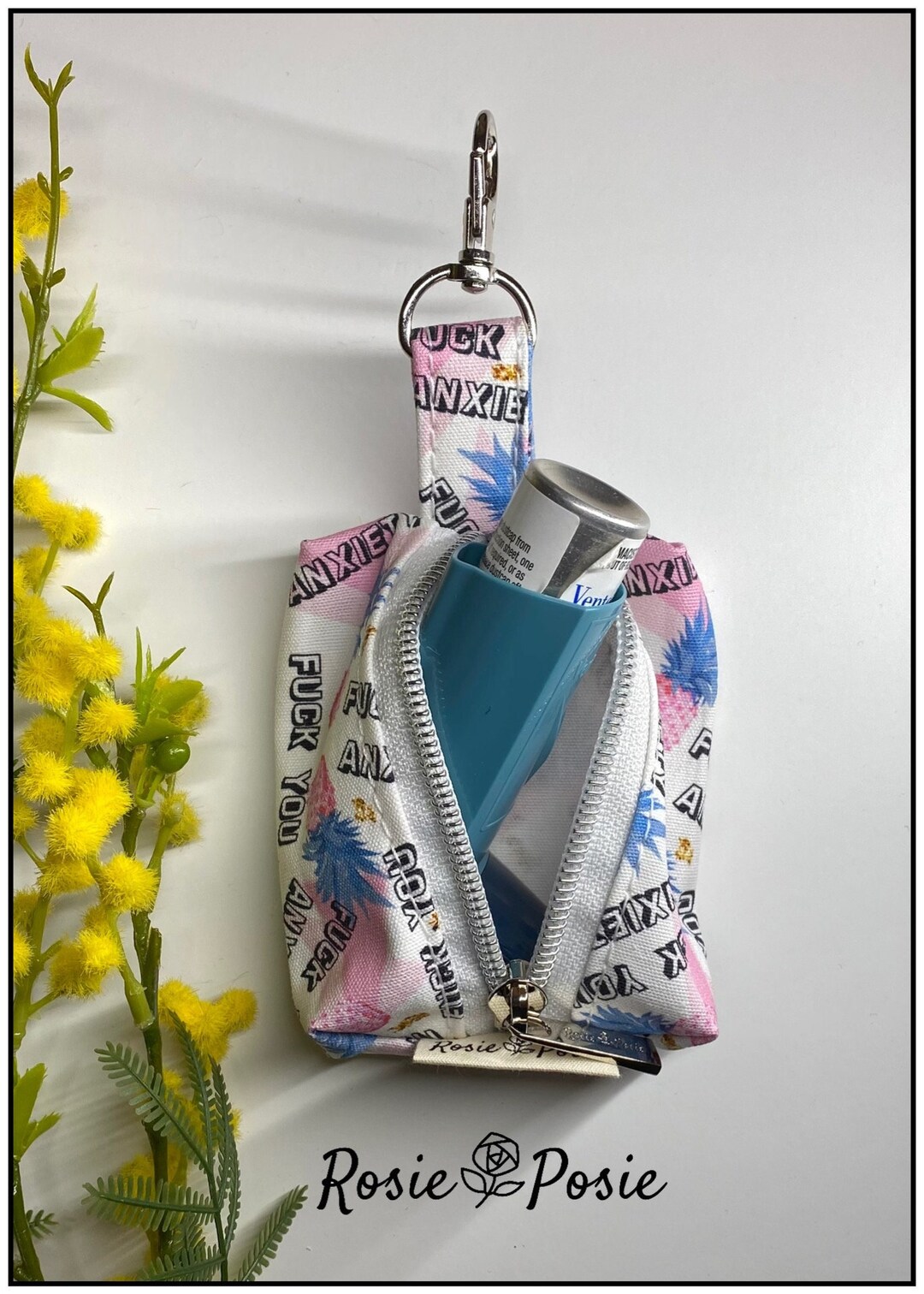 Asthma Inhaler Pouch Clip on Puffer Bag Asthma Puffer Pouch Etsy