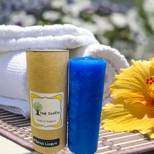 100% Natural Fresh Linen Scented Candle, Strong Clean Cotton Organic Candles