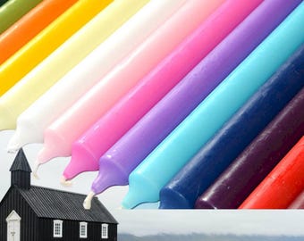 Taper Candles – Many Colors, Dinner Candles (21cm) non-drip