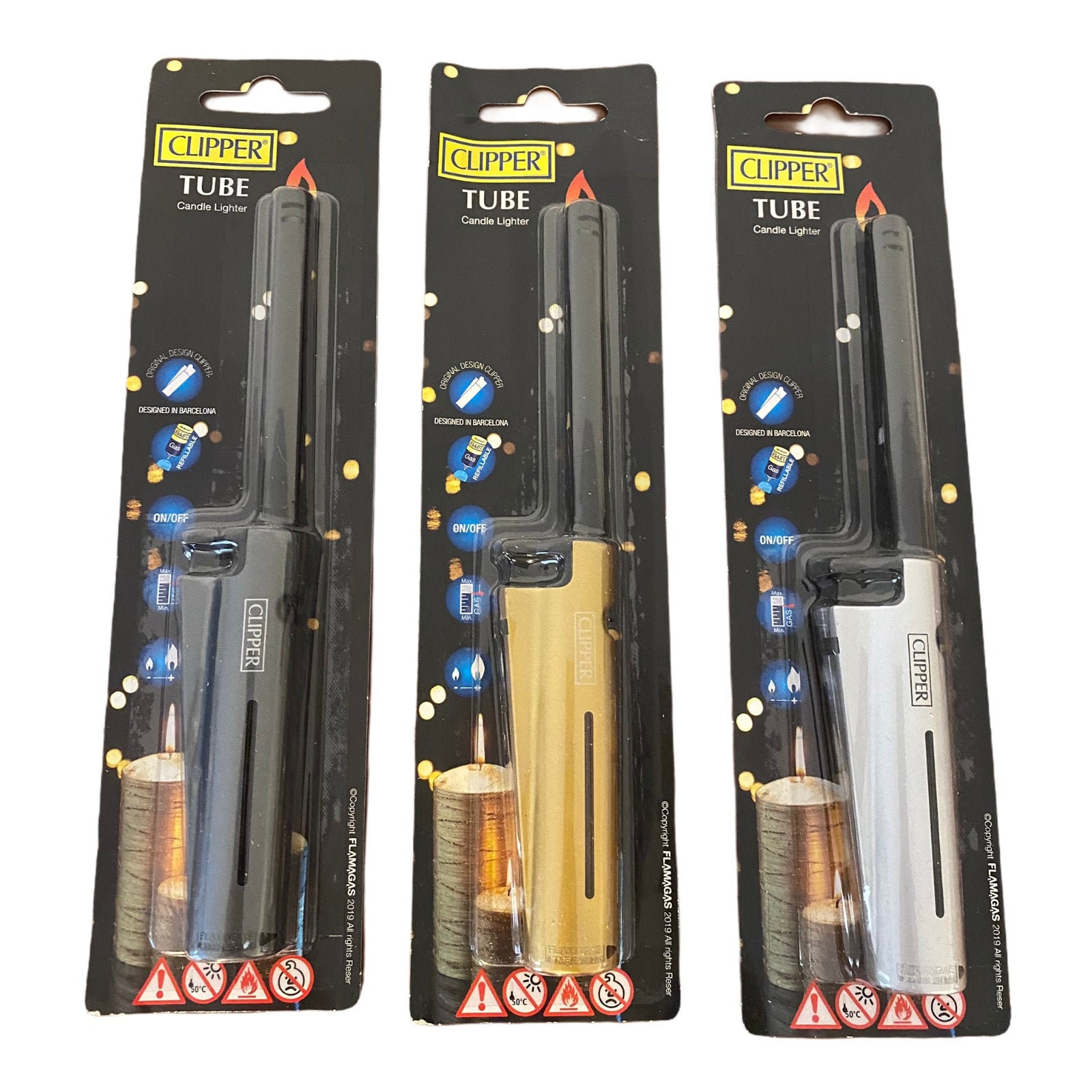 Clipper Tube Refillable Long Reach Nose Gas Lighter - Perfect for Candles