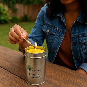 Citronella Outdoor Candle (Tin w/ Lid)