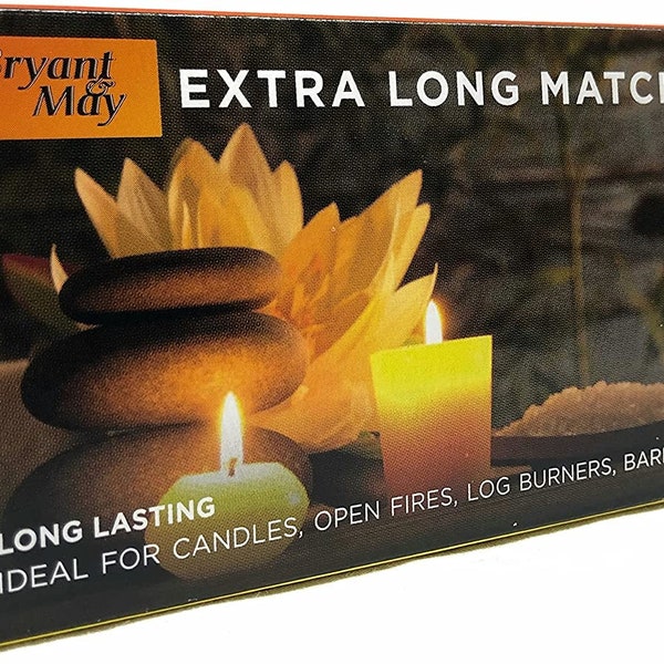 Bryant & May Extra Long Safety Matches special for candles