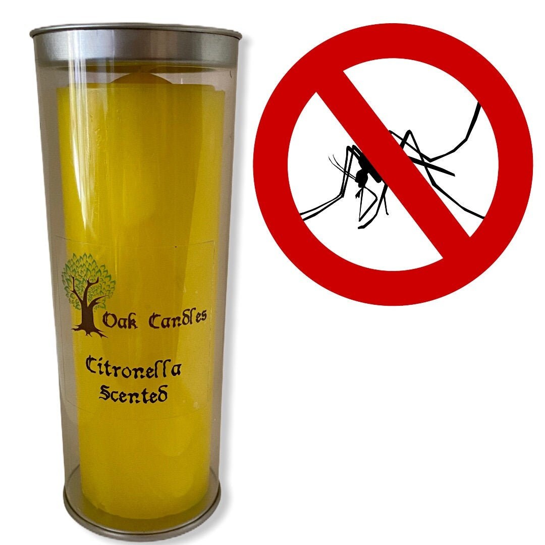Citronella Large Scented Candle Non Toxic anti Mosquito Etsy
