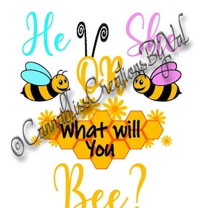 Él o ella ¿Qué vas a abeja? archivo de corte svg