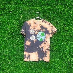 Koszulka Acid Wash Rick and Morty - męska, rozmiar M (pasuje jak męska S/M) - N113