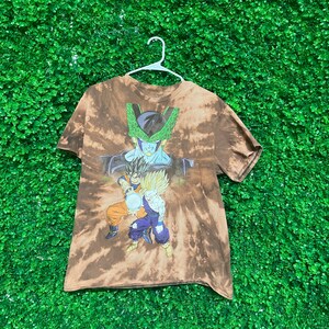 Vintage Acid Wash Dragonball Z T-shirt, Adult Mens Large, Reworked