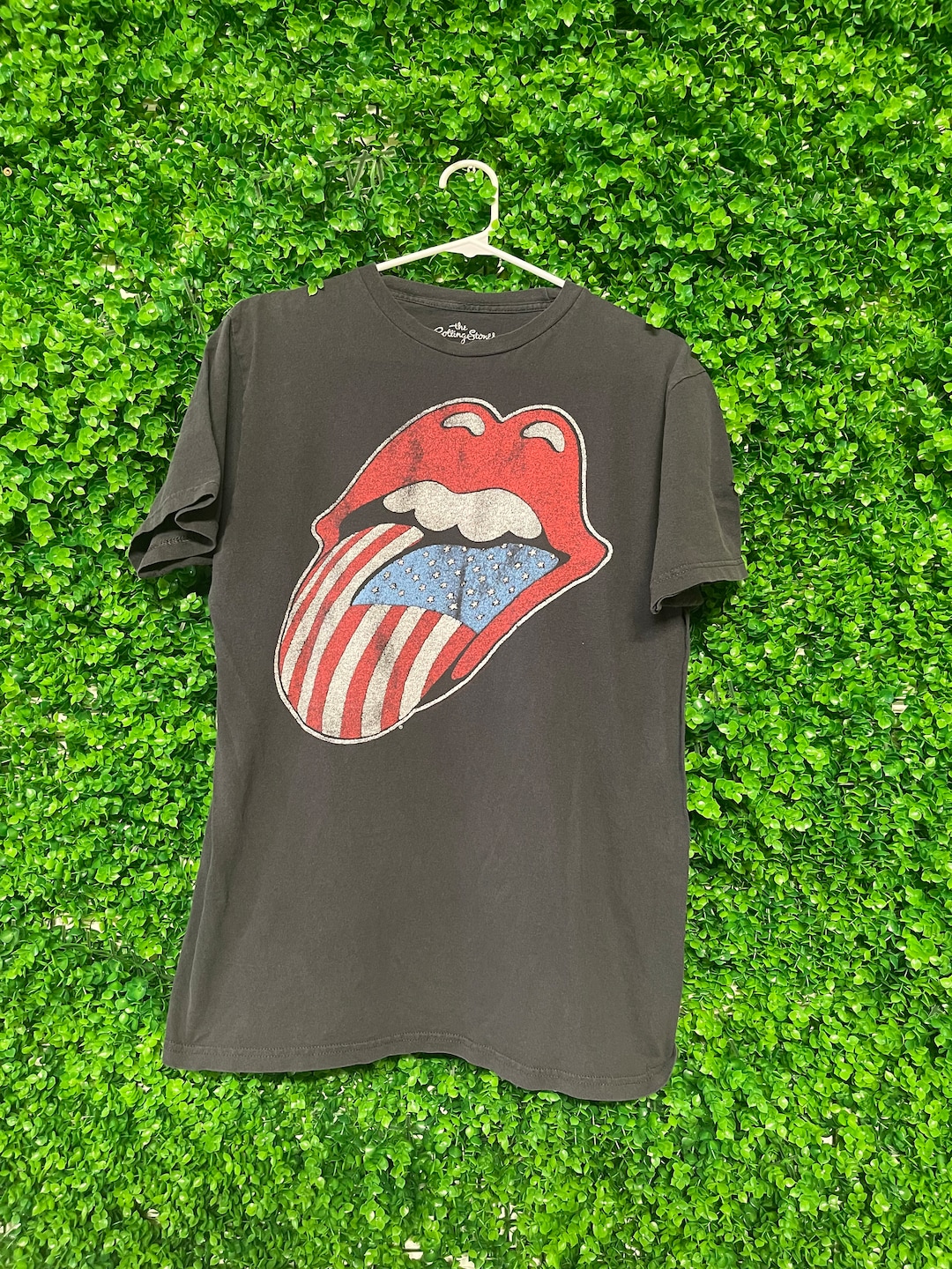 THE ROLLING STONES Band T-shirt, Men's XL size cotton black type Vintage Second Hand main image 0