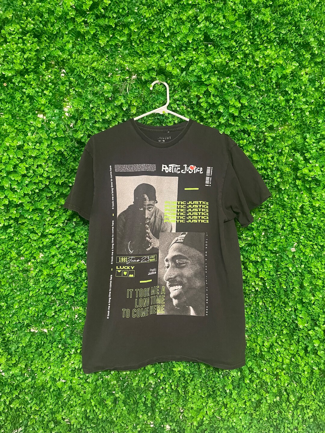 Vintage Tupac Shakur Black Poetic Justice T-Shirt main image 0