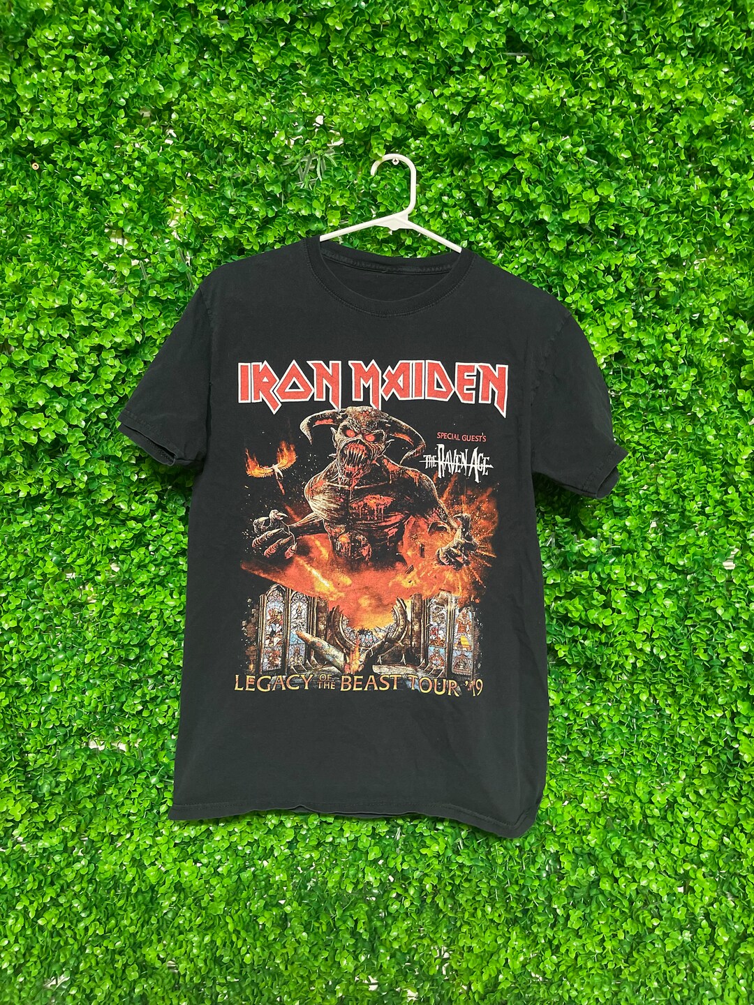 Vintage Iron Maiden Band Tshirt Adult Mens Medium T131 Etsy