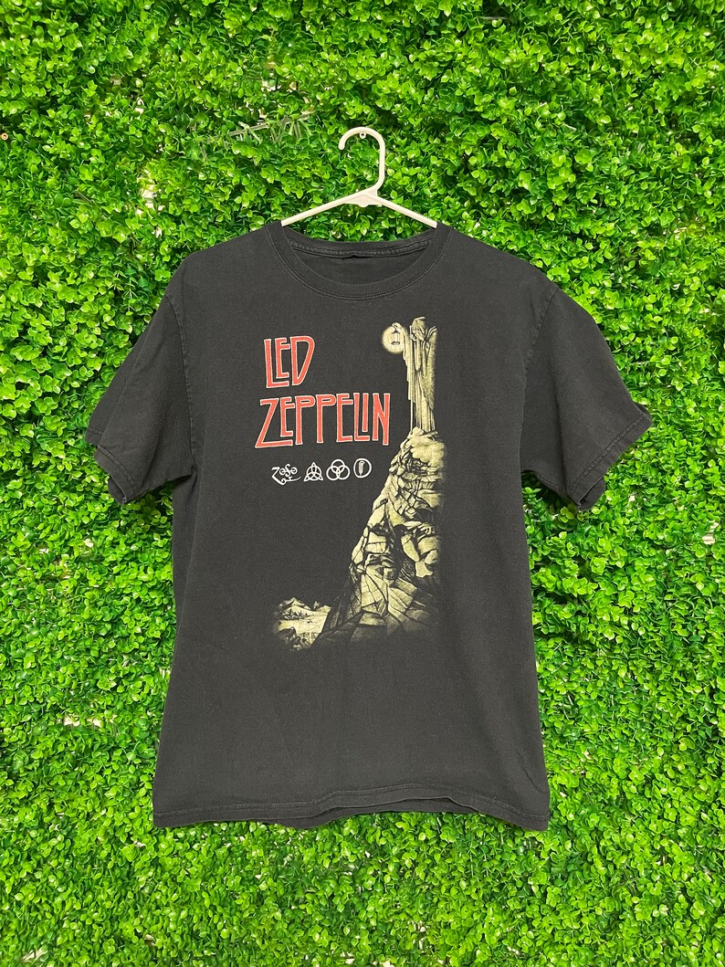 Vintage Led Zeppelin Band Tshirt Adult Mens Large R102 Etsy
