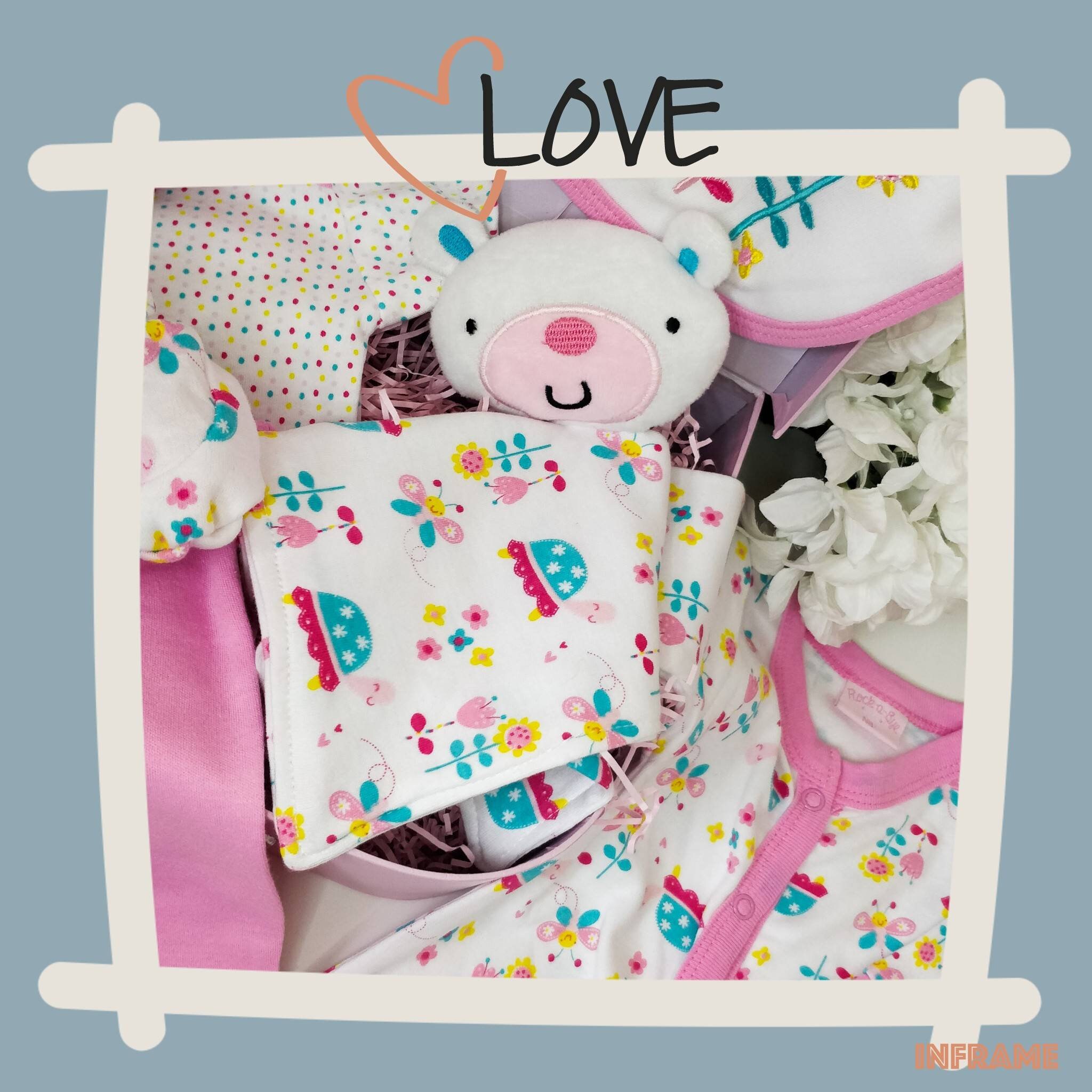11 Piece Beautiful Baby Girl Gift Box New Baby Hamper Mum to Etsy UK