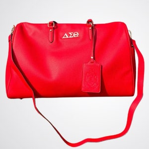 Delta Sigma Theta Duffle Bag DST Gift Crossing Gift for Delta Red Diva Duffle for DST