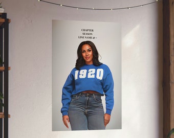 POSTER Zeta Phi Beta ZPB Custom Soror Matte Vertical