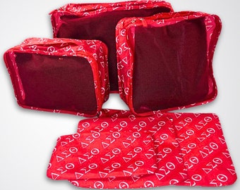 Delta Sigma Theta DST Packing Cubes 6 Pieces Travel DST set