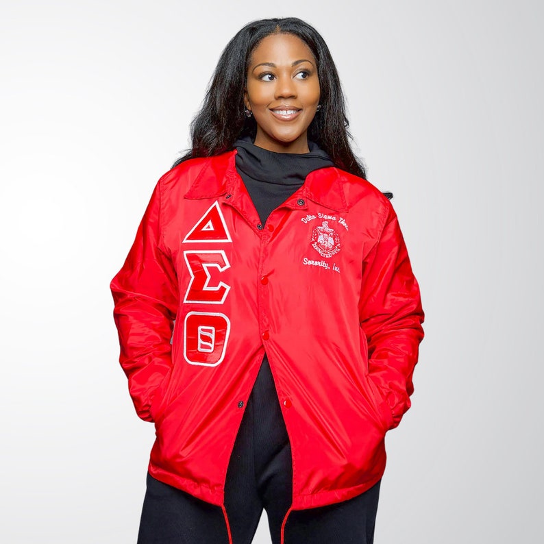 Delta Sigma Theta Greek Letter Ladies' Cut Jacket DST Paraphernalia image 6