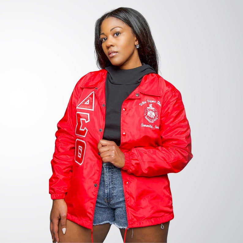 Delta Sigma Theta Greek Letter Ladies' Cut Jacket DST Paraphernalia image 2