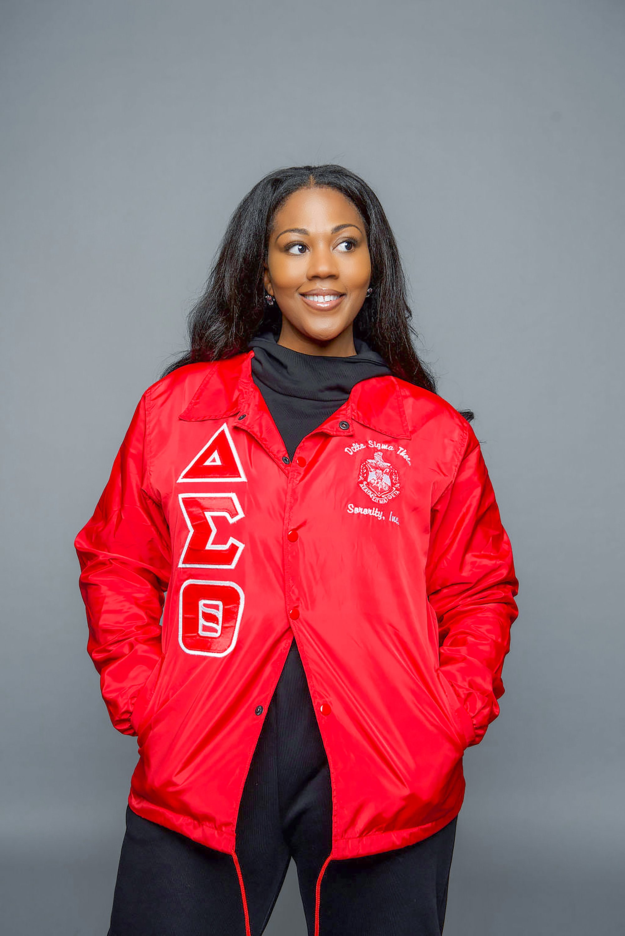 Delta Sigma Theta Greek Letter Ladies Cut Jacket DST