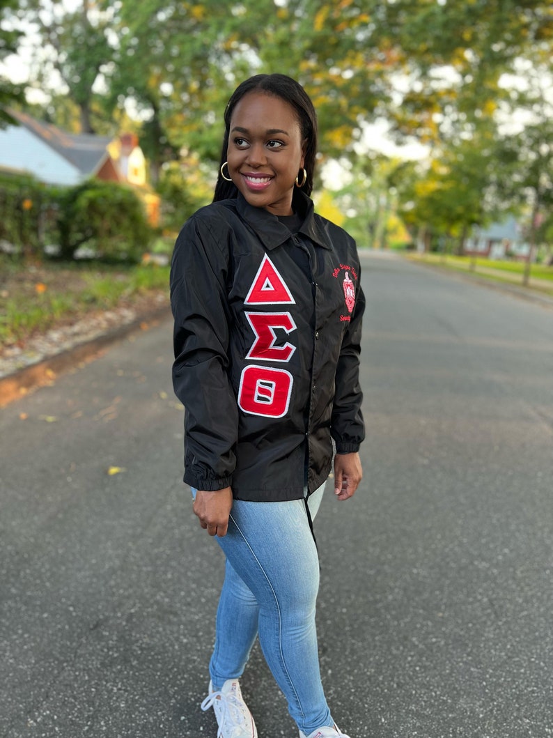 Delta Sigma Theta Greek Letter Ladies' Cut Jacket DST Paraphernalia image 7