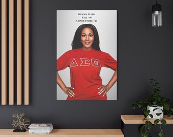 CANVAS Delta Sigma Theta DST Custom Soror Portrait Matte Stretched, 1.25"