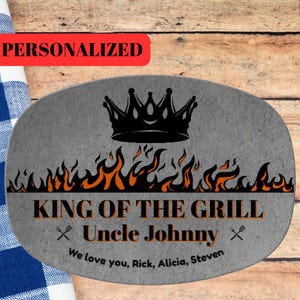 Personalized BBQ Platter: King of the Grill Gift