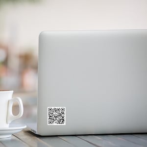 Anti-Trump QR Code Sticker: Sarcastic Subtle F*ck Trump Political Humor Decal image 5