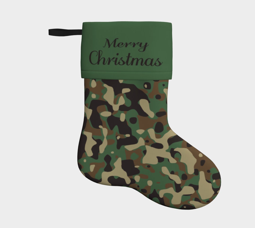 Army Christmas Stocking Hero's Xmas Stocking Camo Etsy