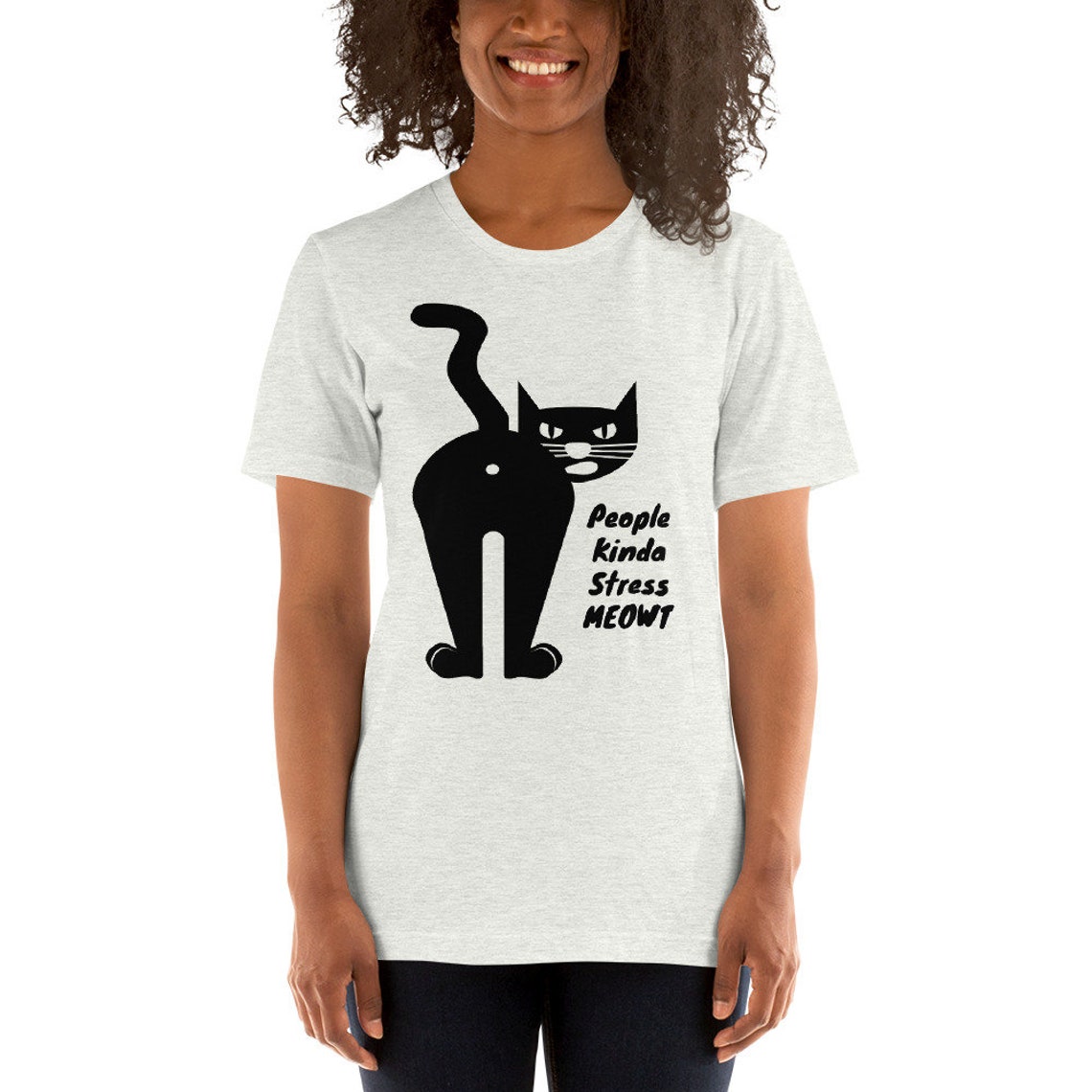Funny Cat Shirt Black Cat Tshirt Kitten Feline Lovers Cat Etsy 