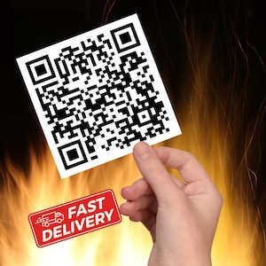 Anti-Trump QR Code Sticker: Sarcastic Subtle F*ck Trump Political Humor Decal