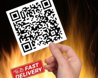 Anti-Trump QR Code Sticker: Sarcastic Subtle F*ck Trump Political Humor Decal