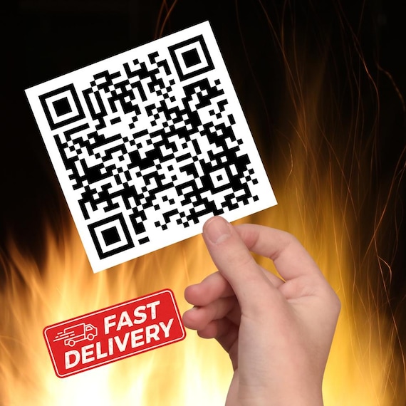Anti-Trump QR Code Sticker: Sarcastic Subtle F*ck Trump Political Humor Decal