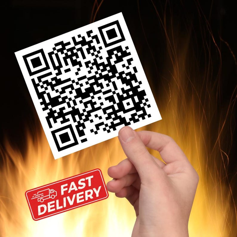 Anti-Trump QR Code Sticker: Sarcastic Subtle F*ck Trump Political Humor Decal image 1