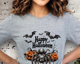 Tarantula Shirt - Happy Halloween Cute Spider Mom Costume Graphic Tee - Unique Halloween Party T-Shirt -  Love Arachnophobia Gift