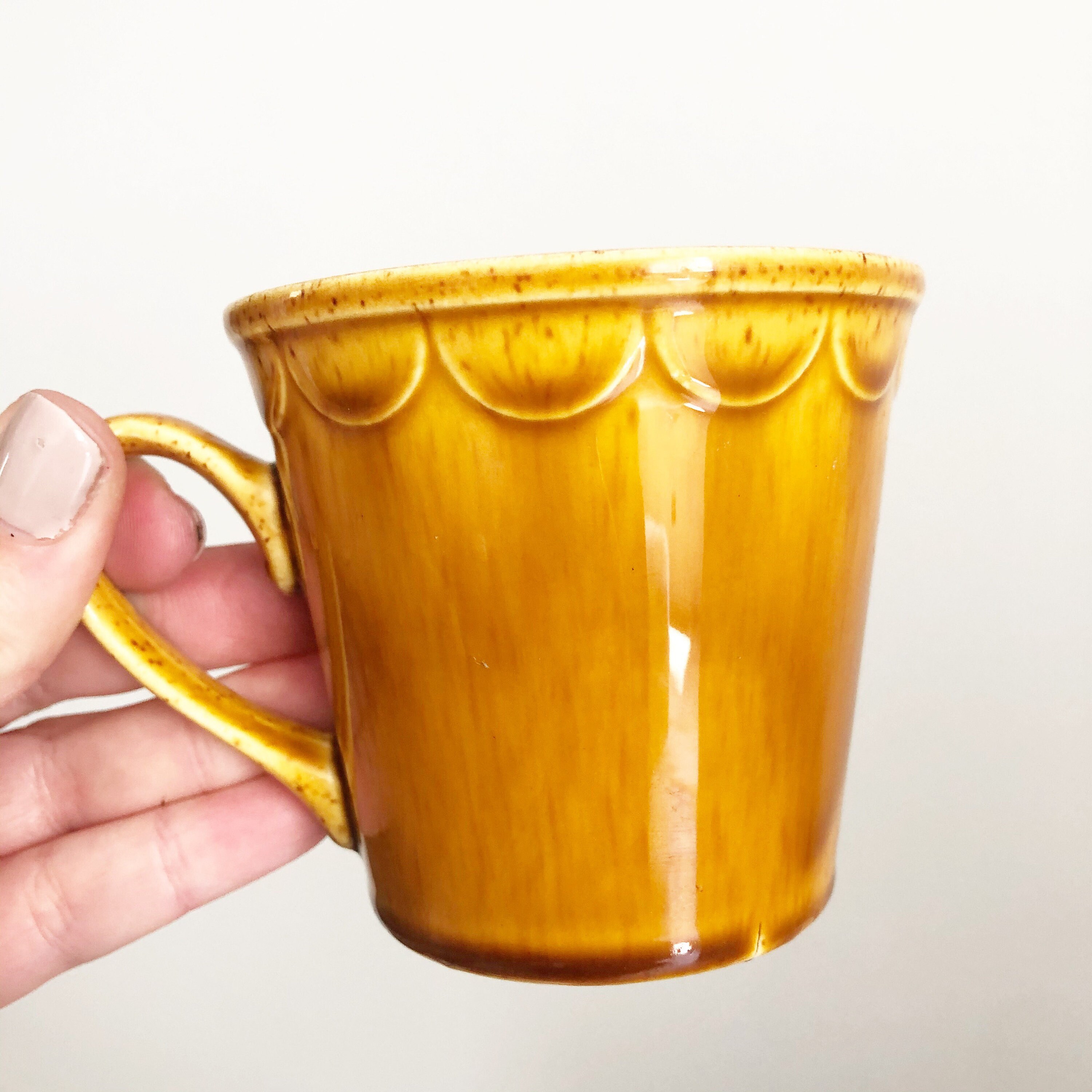 Vintage Yellow Mustard Coffee Mug Set Etsy