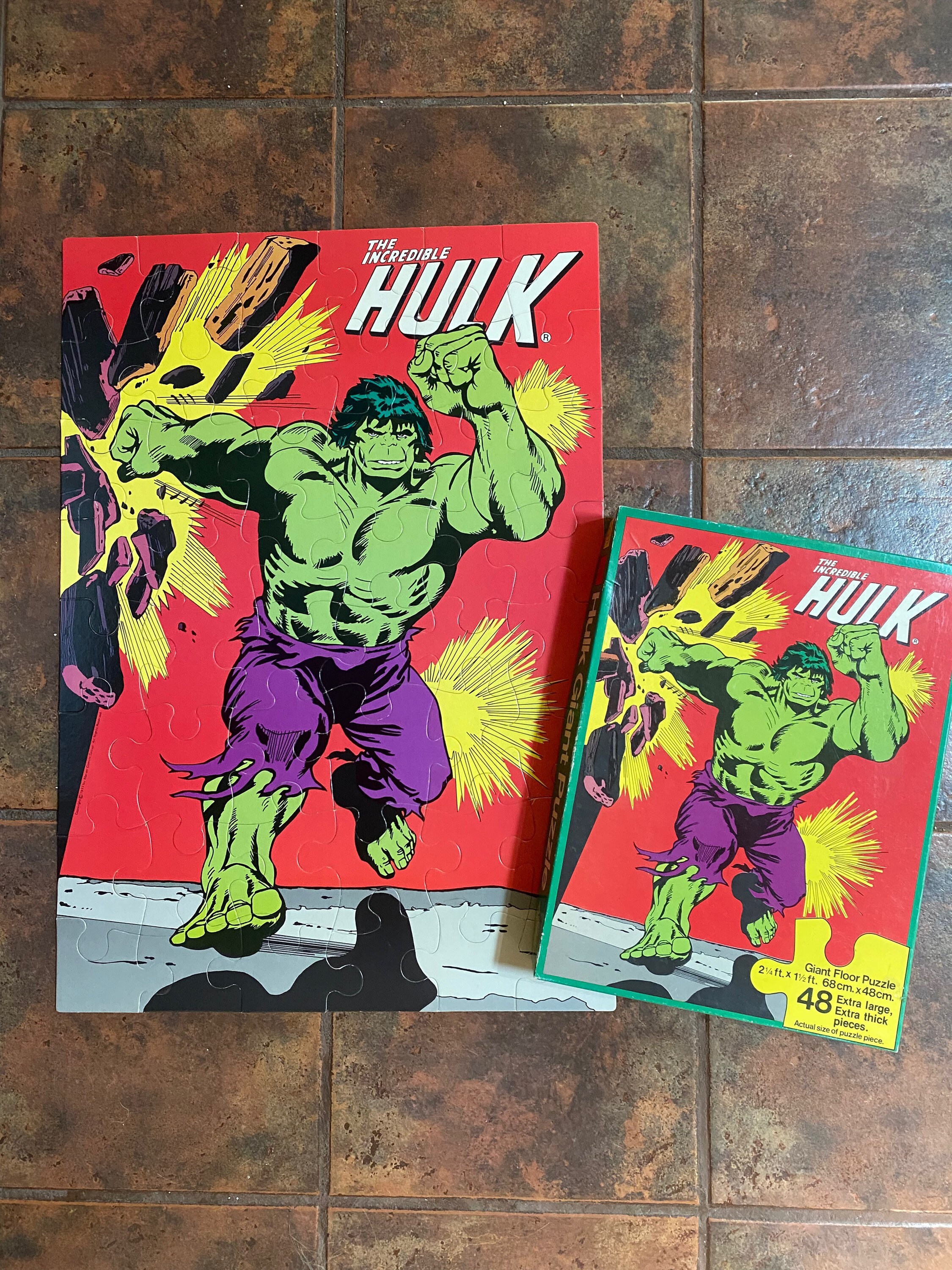 Vintage 1970's Marvel The Hulk Comic Puzzle | Etsy