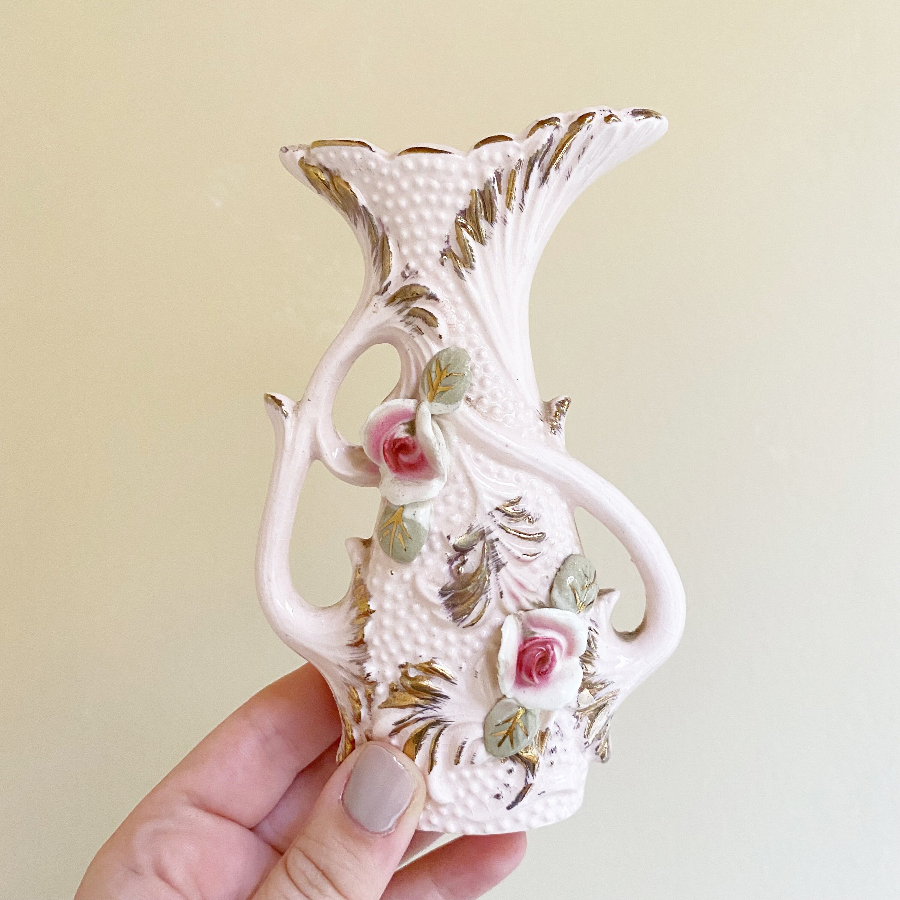 Vintage Porcelain Rose Bud Vase Made in Japan Etsy UK