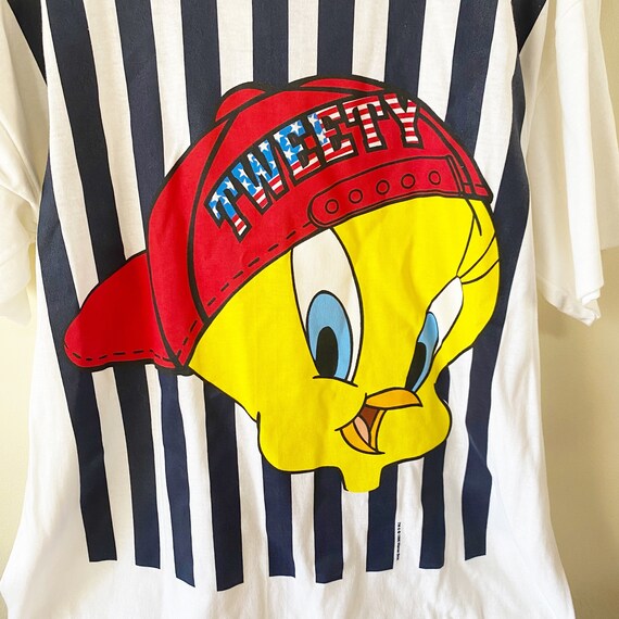 Vintage Looney Tunes Tweety Bird 1990's Beach Cover Oversized T