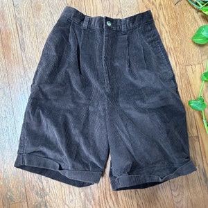 Vintage mujer tamaño 8 EE.UU. Polo Assn marrón pana mamá pantalones cortos