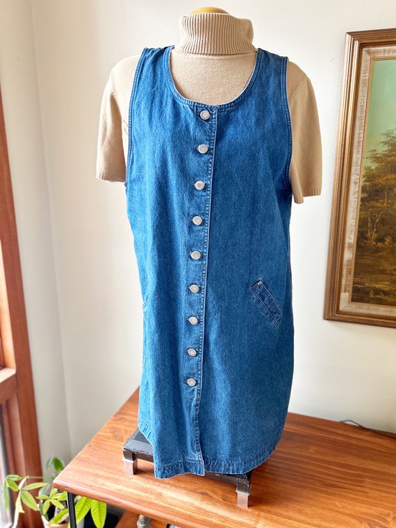 Vintage Womens Size XL Denim Dress - image 1