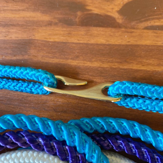 Vintage 1980’s Rope Cord Waist Belt Gem