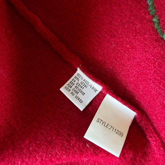 Vintage Talbots Wool Christmas Tree Sweater Vest … - image 6